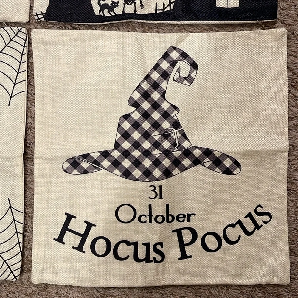 Halloween Set Of 4 Pillow Covers